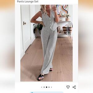 Striped Women's Lounge Set